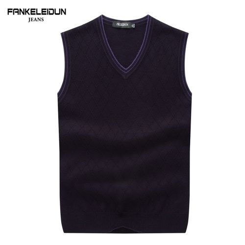 Débardeur homme Woolen gilet en coton pour automne - Ref 1599725