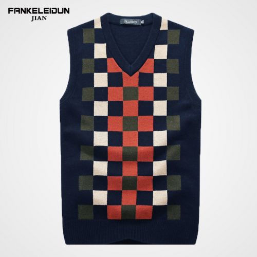 Débardeur homme Woolen gilet en laine pour automne - Ref 1599752
