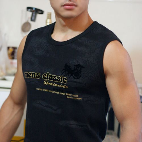 Débardeur homme Woolen gilet en coton - Ref 1599761