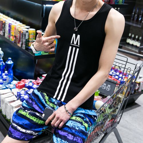 Débardeur homme maillot de corps en coton pour été - Ref 1599763