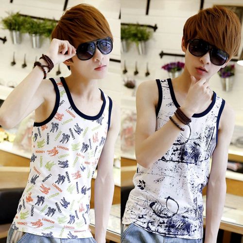 Débardeur homme maillot de corps en coton pour été - Ref 1599773