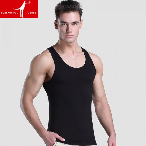 Débardeur homme maillot de corps OUBEAUTIFUL MOUSE des fibres cellulose régénérées fibre élastique polyuréthane spandex pour été - Ref 1600014
