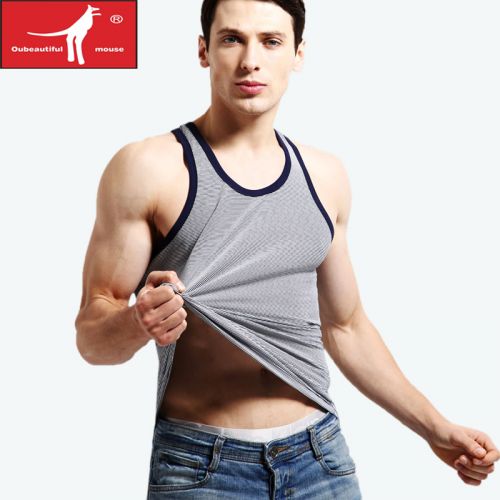 Débardeur homme maillot de corps OUBEAUTIFUL MOUSE en Article tricoté pour été - Ref 1600015