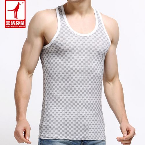 Débardeur homme maillot de corps OUBEAUTIFUL MOUSE en Article tricoté pour été - Ref 1600017