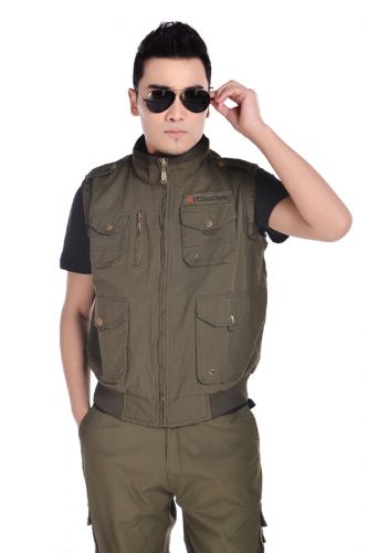 Débardeur sport homme gilet uni en coton - Ref 537983