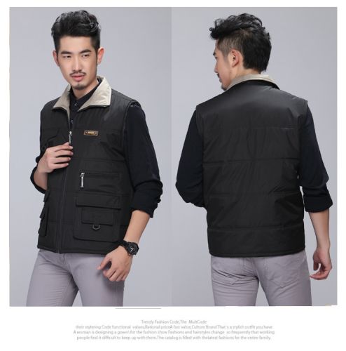 Débardeur sport homme Veste à double face en polyester - Ref 538096