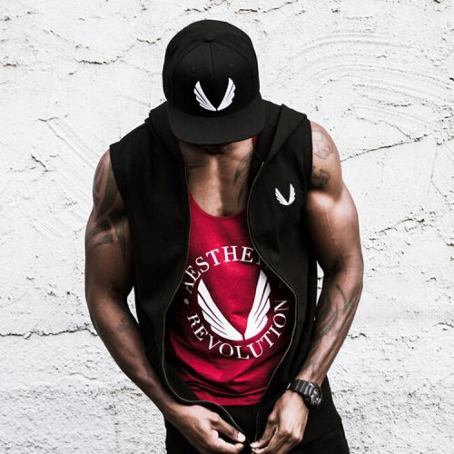  Débardeur sport homme AESTHETIC REVOLUTION en coton - Ref 538181