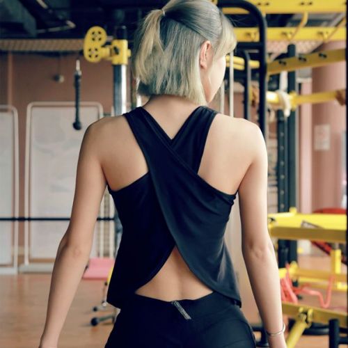 Débardeur sport pour femme en nylon - Ref 2026912
