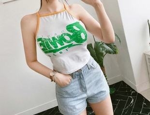 Débardeur sport pour femme YUBSSHOP en coton - Ref 2027462