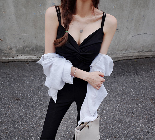 Débardeur sport pour femme UNBUTTON en acrylique - Ref 2029116