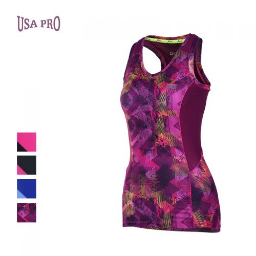 Débardeur sport pour femme USA PRO en polyester - Ref 2029391