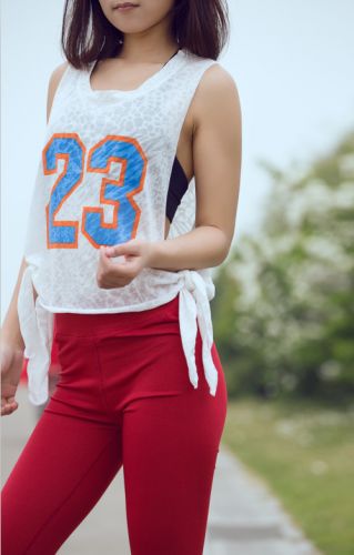 Débardeur sport pour femme en coton - Ref 2029872