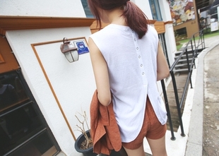 Débardeur sport pour femme KONGSTYLE en coton - Ref 2030968