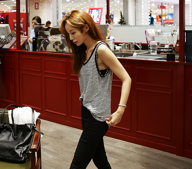 Débardeur sport pour femme LAGIRL en coton - Ref 2031216