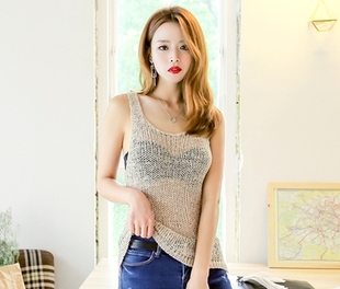 Débardeur sport pour femme PLANJ en acrylique - Ref 2031227