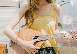 Débardeur sport pour femme GOROKE en coton - Ref 2031247