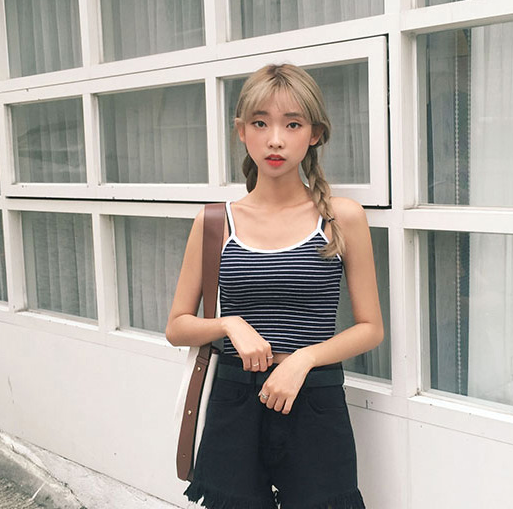 Débardeur sport pour femme KANCHOGIRL en coton - Ref 2031374