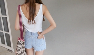  Débardeur sport pour femme en coton - Ref 2031388