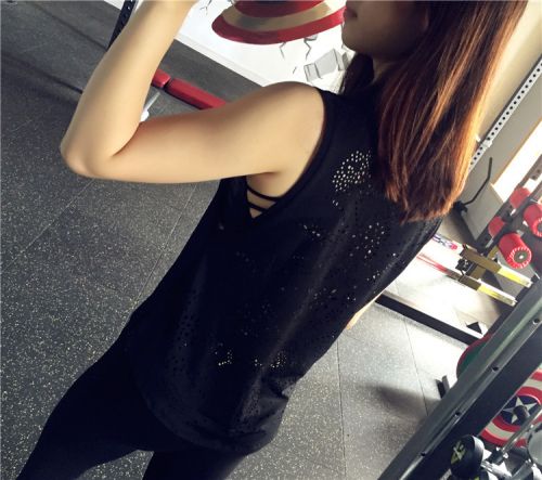 Débardeur sport pour femme SHINNING en polyester - Ref 2031574