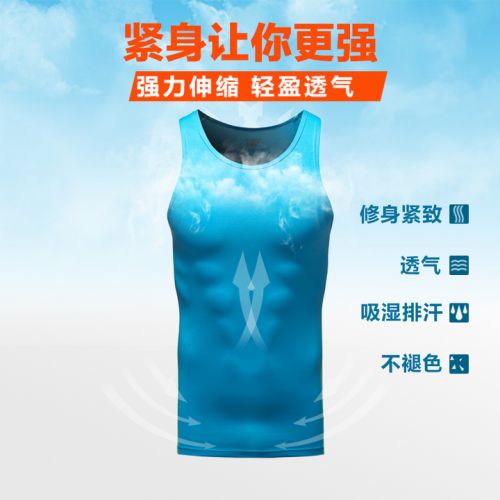 Débardeur sport pour homme en polyester - Ref 2024256