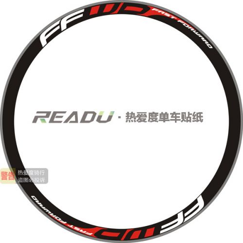 Déco pour vélo READU en film transparent importé de base - Ref 2284883