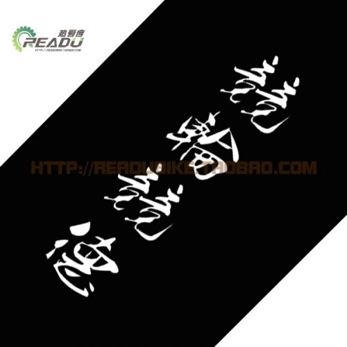 Décoration pour vélo READU en film transparent importé de base - Ref 2279828