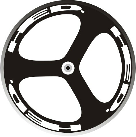 Décoration pour vélo en film transparent importé de base - Ref 2292599