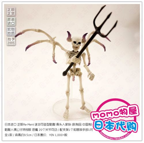 Figurine manga RE-MENT en resine forme du crane - Ref 2698496