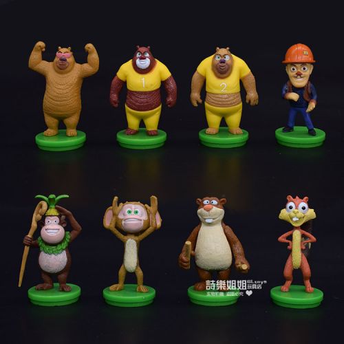 Figurine manga en PVC des ours chauve fort - Ref 2698672