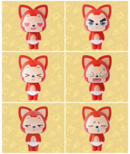 Figurine manga en PVC Une famille de raton laveur Un - Ref 2698921