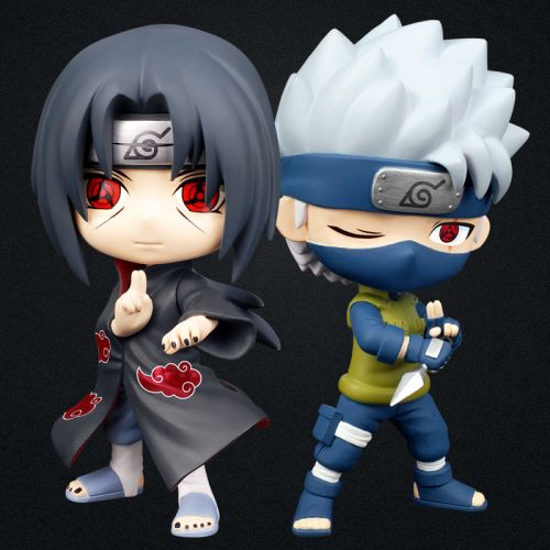 Figurine manga en PVC Naruto Itachi Uchiha amp Kakashi Hatake - Ref 2699023