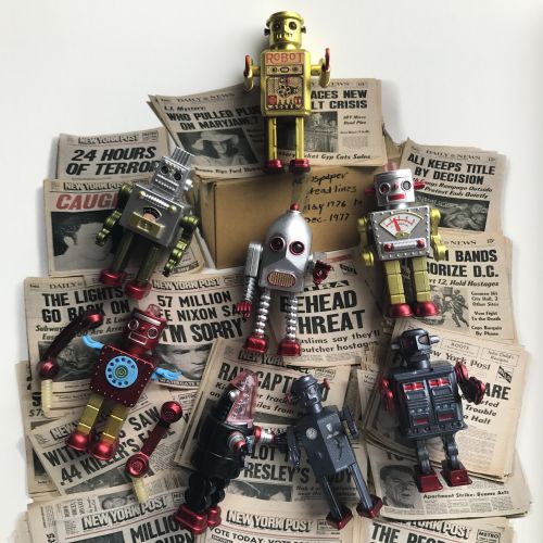 Figurine manga en plastique Tin Robot - Ref 2699183