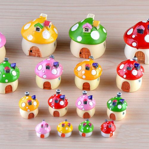 Figurine manga maisons de champignons - Ref 2699815