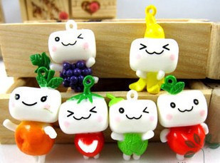 Figurine manga en plastique fruits a pain - Ref 2699863