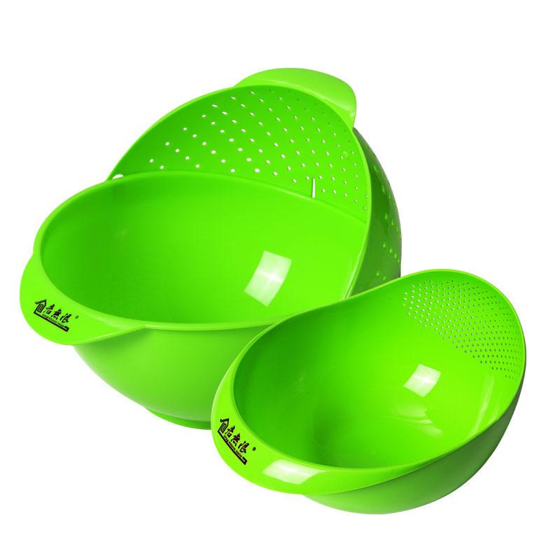 Gadget cuisine - panier à riz trompette verte seulement de fruits vaisselle extra large vert livraison 30 combinaison en deux parties Ref 3405923