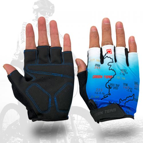 Gants de cyclisme mixte GREEN TEAM - Ref 2247253