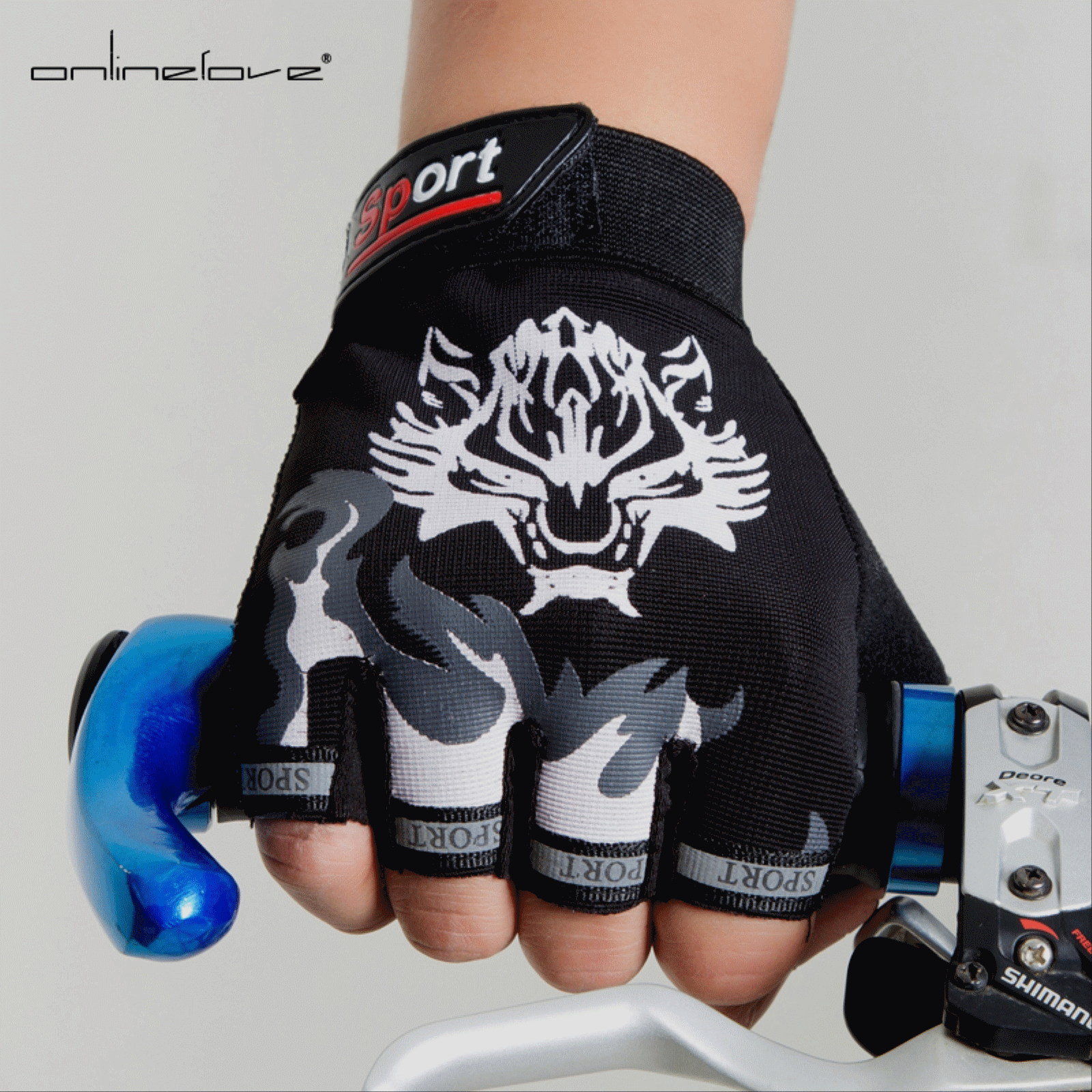 Gants de cyclisme mixte ONLINELOVE - Ref 2250224