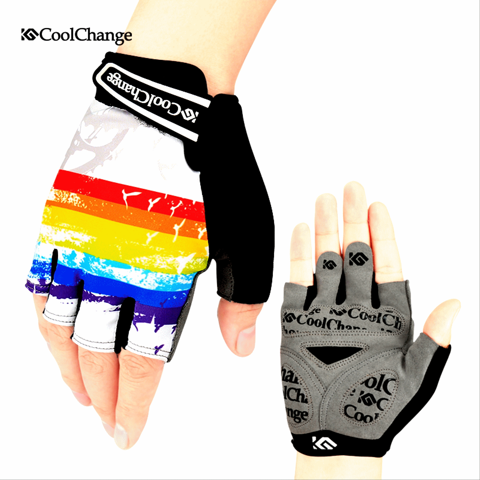 Gants de cyclisme mixte COOLCHANGE - Ref 2251168