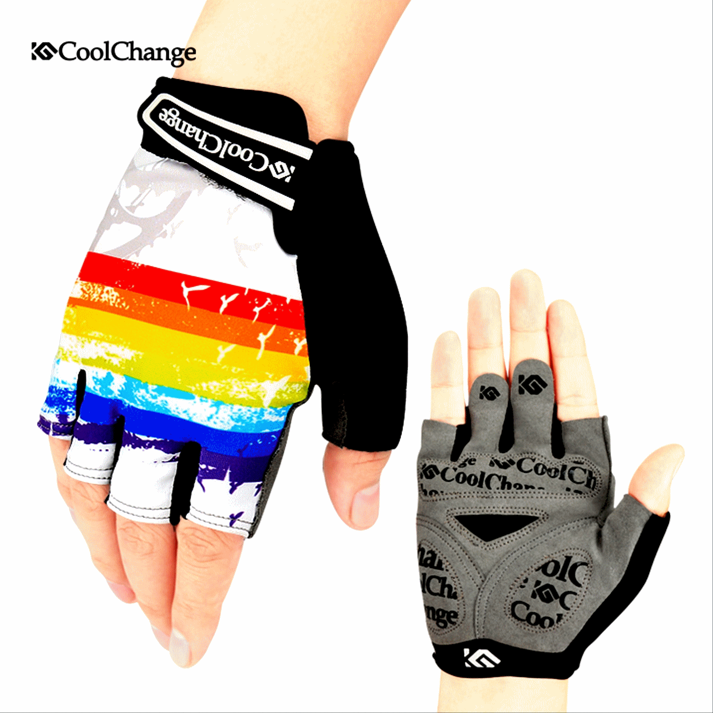 Gants de cycliste mixte - Ref 2250086
