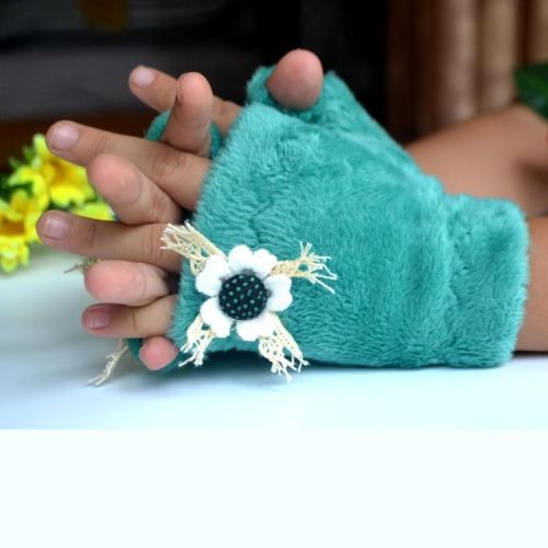 Gants pour enfants en cheveux Camel - Ref 2146075