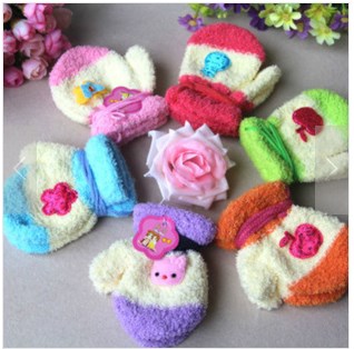 Gants pour enfants en velours - Ref 2146360