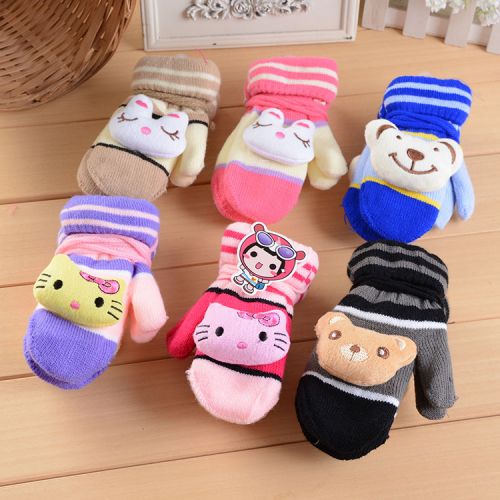 Gants pour enfants MOMLOVE en de laine - Ref 2149437