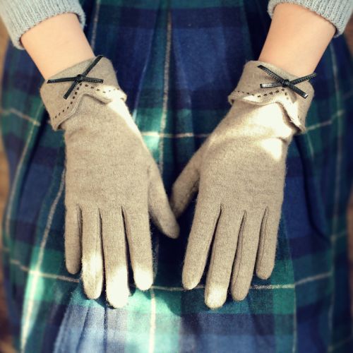 Gants pour femme MISMEMO en Laine cachemire - Ref 3153919