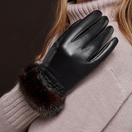 Gants pour femme en En peau de mouton - Ref 3154011