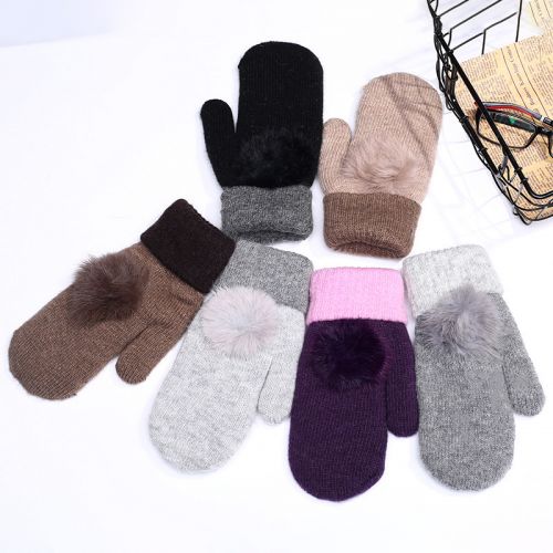 Gants pour femme en Poil de lapin - Ref 3154192