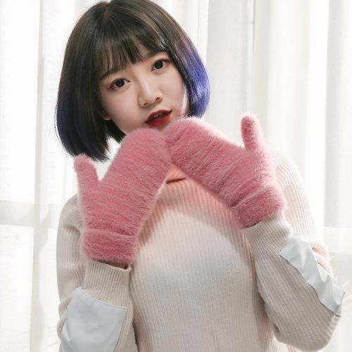 Gants pour femme en Poil de lapin - Ref 3155121