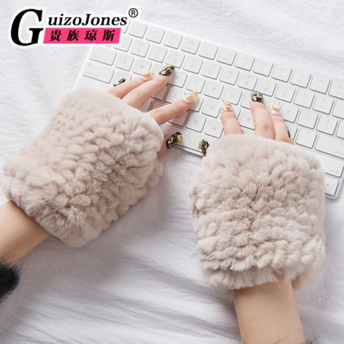 Gants pour femme GUIZOJONES en Poil de lapin - Ref 3156163