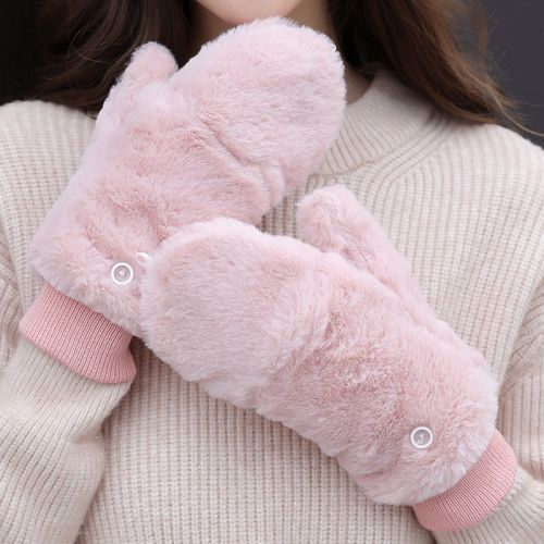 Gants pour femme en Poil de lapin - Ref 3156764