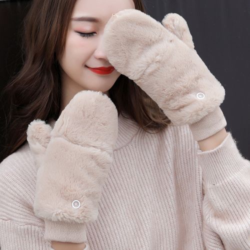 Gants pour femme en Poil de lapin - Ref 3156798