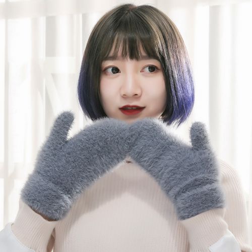 Gants pour femme en Poil de lapin - Ref 3156958